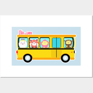 The Wheels On The Bus | Lilla The Lamb Posters and Art